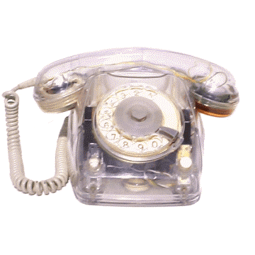 W616 Ausstellungs-Telefon im Klarsichtgehäuse